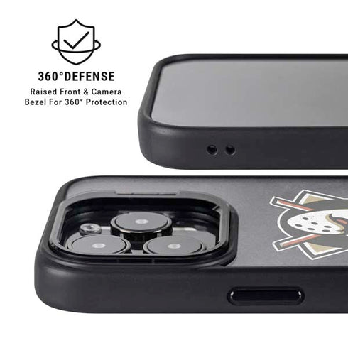 NHL Anaheim Ducks Distressed iPhone 15 Pro Kickstand Case